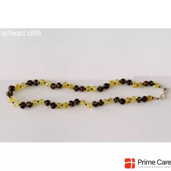 Amberstyle Bernstein 32cm Schw Citrin Karabinerver buy online