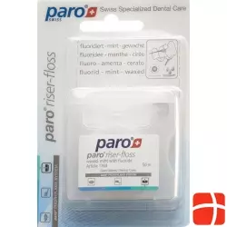 Paro Riser Floss 50m Waxed Mint with Fluoride
