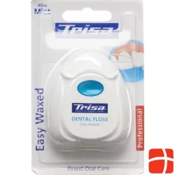 Trisa Zahnseide 40m Gewachst Mint