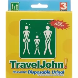 Traveljohn Einweg Urinal Unisex 3 Stück
