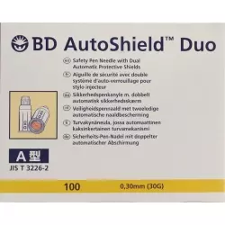 BD Autoshield Tm Duo Sicher-pen-nadel 8mm 100 Stück