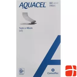 Aquacel Hydrofiber Tamponade 1x45cm Stark Fasern 5 Stück