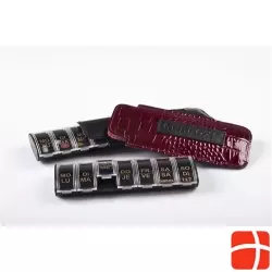 Anabox De Luxe 1x7 Bordeaux Medidispenser mit Lederetui