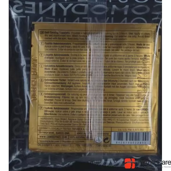 Comodynes Self Tanning towels 12 x 8 pcs