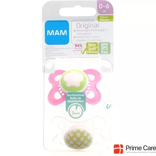 MAM Original Nuggi Silikon 0 bis 6 Monate Spezialkollektion Girl 2 Stück buy online