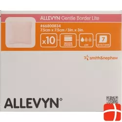 Allevyn Gentle Border Lite Wundverband 7.5x7.5cm 10 Stück