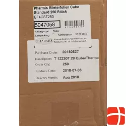 Pharmis Blisterfolien Cube Standard 250 Stück