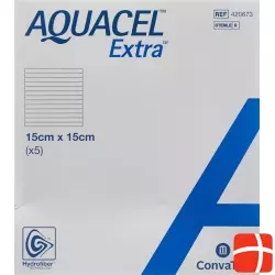 Aquacel Extra Hydrofiber Verb 15x15cm (n) 5 Stück