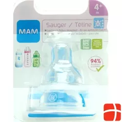 MAM Ersatzsauger Flasche Tropffrei 4+ Monate 2 Stück