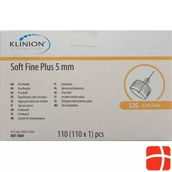 Klinion Soft Fine Pl Pen-Nadel 5mm 32g 110 Stück