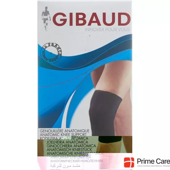 Gibaud Kniebandage Anatomisch M 38-44.5cm Schwarz buy online