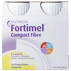 Fortimel Compact Fibre Vanille 4x 125ml