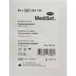 MediSet Faltkompressen Typ 17 8-fach 10x10cm 2 Stück