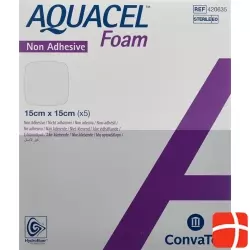 Aquacel Foam 15x15cm Non-Adhesive 5 Stück