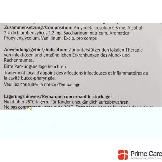 Strepsils Lutschtabletten Erdbeer ohne Zucker 16 Stück buy online