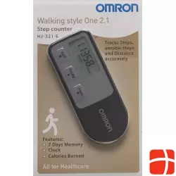 Omron Walking Style One 2.1 Schrittzähler Schwarz