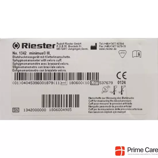 Riester Minimus III sphygmomanometer