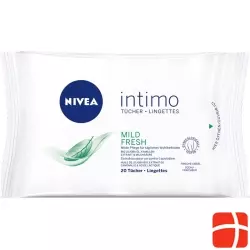 Nivea Intimo Natural Fresh wipes 20 pieces