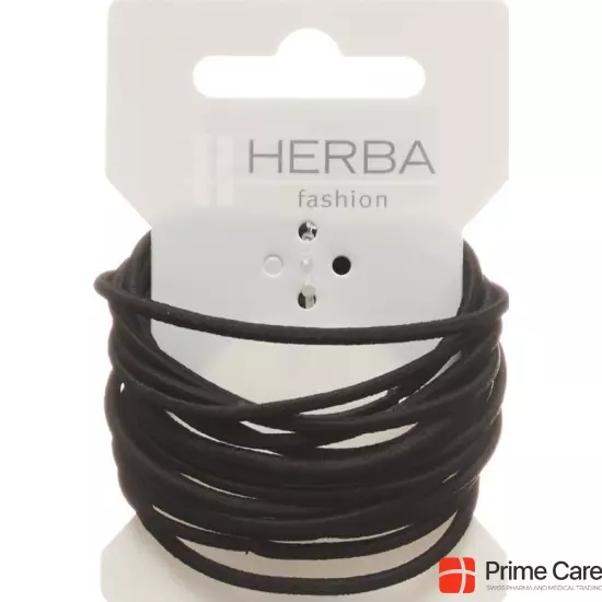 Herba hair tie 4.2cm black 16 pcs