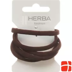Herba hair tie 5.6cm brown 6 pcs