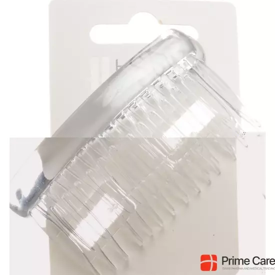 Herba side comb 7.4cm cristal 2 pcs
