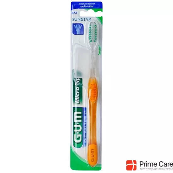 GUM SUNSTAR MICRO TIP toothbrush compact medium