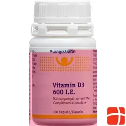 Burgerstein Vitamin D3 capsules 600 IE 100 pieces