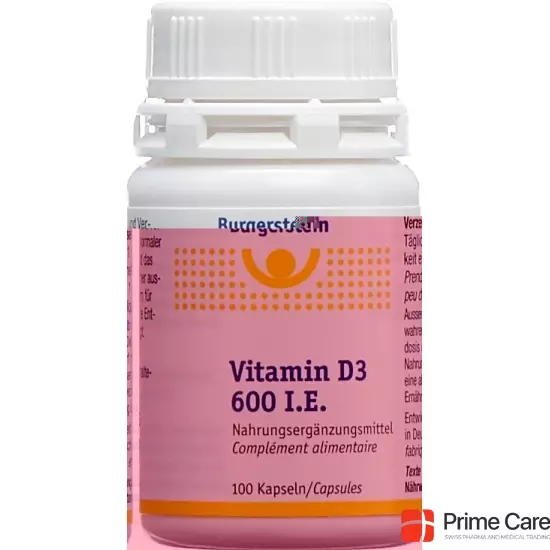 Burgerstein Vitamin D3 capsules 600 IE 100 pieces buy online
