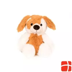 Habibi Plush Dog sitting beige white