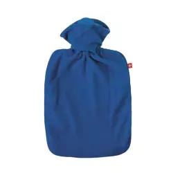 emosan Wärmeflasche Klassik Vlies Blau 1.8L