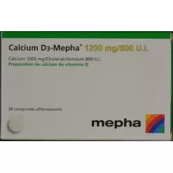 Calcium D3 Mepha Brausetabletten 1200/800 20 Stück