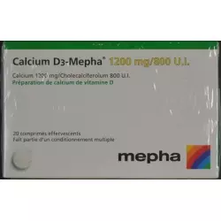Calcium D3 Mepha Brausetabletten 1200/800 2x 20 Stück