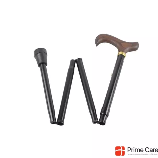 Gastrock Faltstock 85-95cm 4f Alu Schwarz Derby buy online