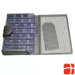 Medidos Medikamentenbox Grau Silber Franzoesisch