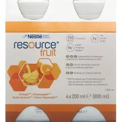 Resource Fruit Drink Orange 4x 200ml