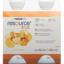 Resource Fruit Drink Ananas-Orange 4x 200ml