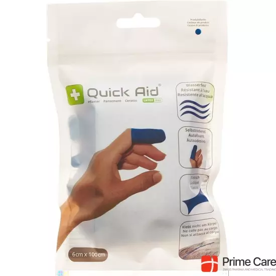 Quick Aid Plaster 6x100cm Latex Free Blue buy online
