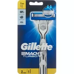 Gillette Mach3 Turbo razor with 2 blades M (new)
