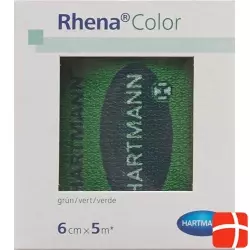 Rhena Color Elastic Bandages 6cmx5m Green