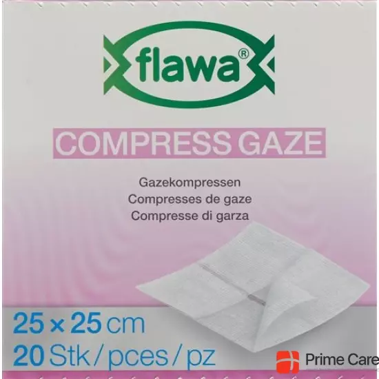 Flawa Gazekompressen Geschnitten 25x25cm 20 Stück buy online