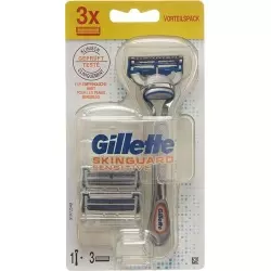 Gillette Skinguard Sensitive razor with 3 blades limited