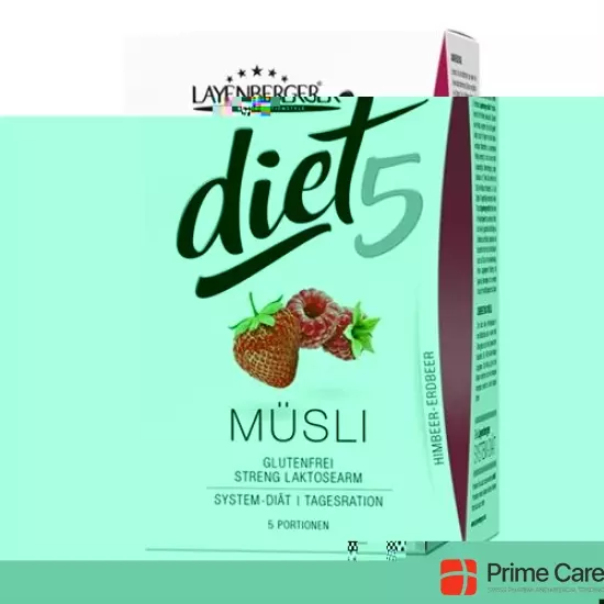 Layenberger Diet5 Muesli Himbeer-Erdbeer 5x 45g buy online