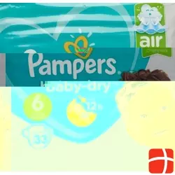 Pampers Baby Dry Grösse 6 13-18kg Ext Larg Spar 34 Stück