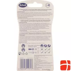 Scholl Velvet Smooth Wet & Dry Ersatzroller Extra Stark Diamantpartikel 2 Stück