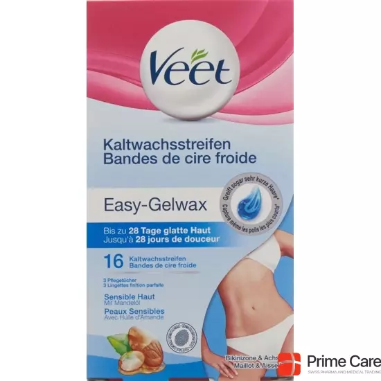 Veet Kaltwachsstreifen Bikini & Achseln Sensible Haut 8x 2 Stück buy online