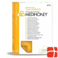 Medihoney Antibacter Tulle Dress 5x5cm 3 Ply 5 Stück