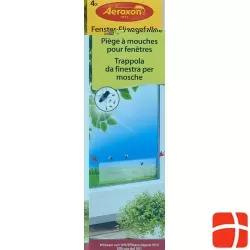 Aeroxon Fenster-Fliegenfallen Transparent 4 Stück