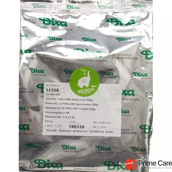 Dixa Wermutkraut Pheur Bio Geschnitten 500g buy online