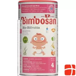 Bimbosan Organic Bifrutta powder rice + fruit tin 300g