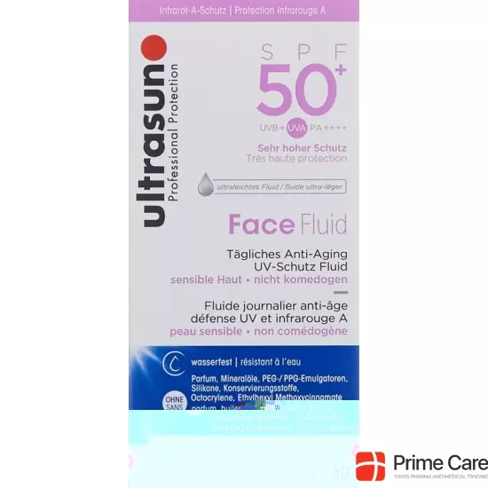Ultrasun sun protection fluid face SPF 50+ 40ml buy online